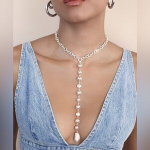 Deep Drop Lariat Necklace - Ettika